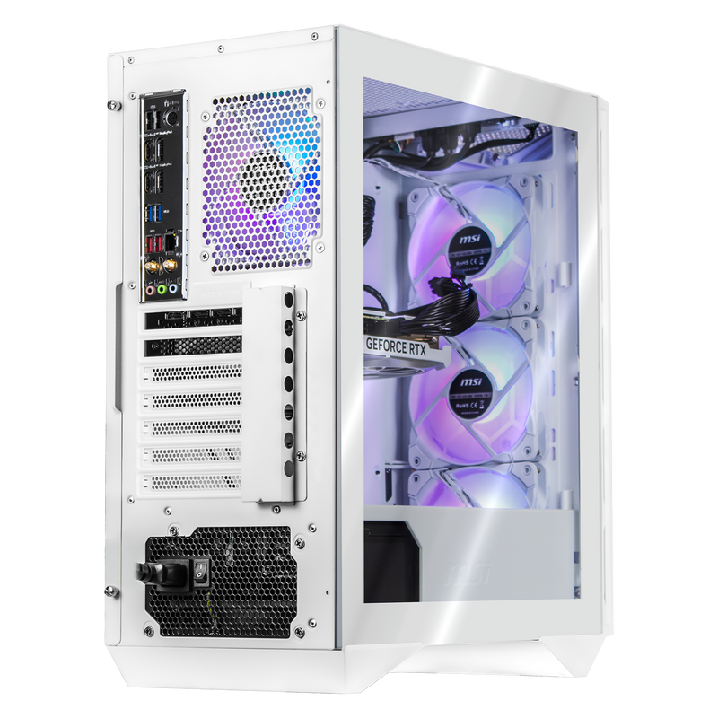 PC Gamer White MSI RTX 4070 i7-13700F - Ordinateur blanc Update Informatique